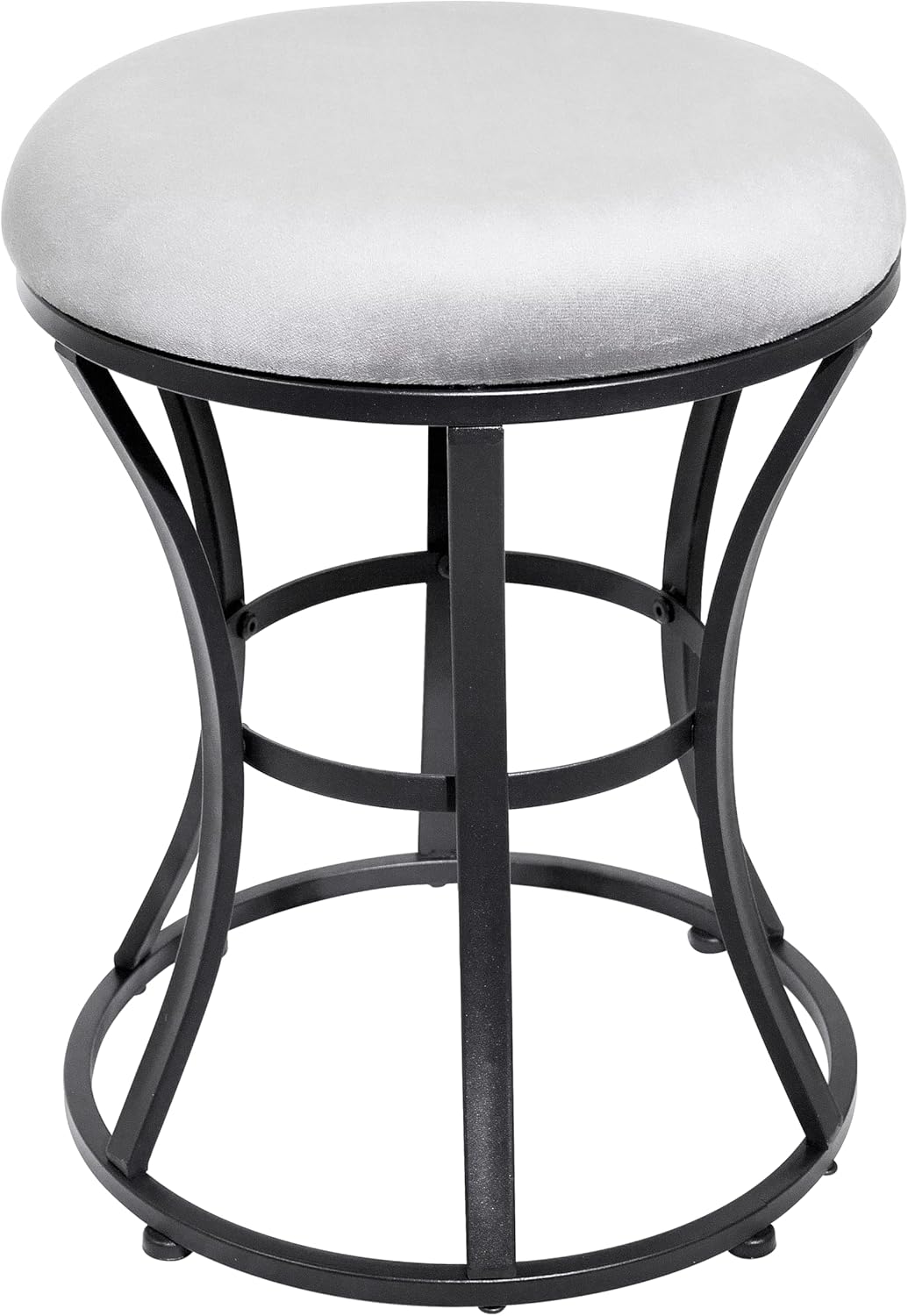 Velvet Round Vanity Stool,Pink Velvet Footrest Ottoman Foot Stool Seat with Golden Metal Legs,Makeup Chair for Bathroom Vanity,Bedroom,Living Room